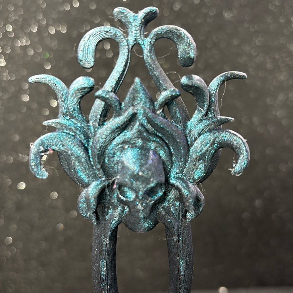 ๐โจ Goth Skull Hair Fork โจ๐ - Picture 3 of 5